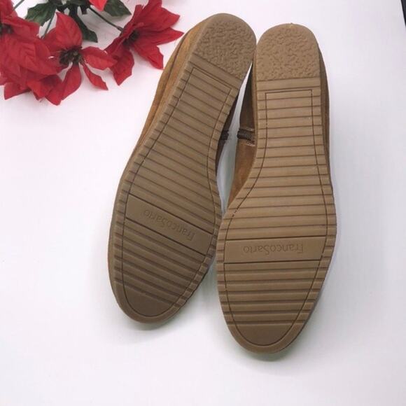 Franco Sarto  Womens Cognac Brooke Wedge Ankle Bootie - Picture 6 of 16